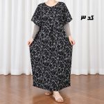 پیراهن ساحلی زنانه ماماسایز پارچه وارداتی CH2348 - تصویر 2