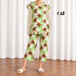 ست تاپ شلوار نخی پارچه خارجی کد  SH2342