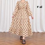 پیراهن ساحلی زنانه عروسکی هندی کد CH2346 - تصویر 4