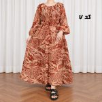 پیراهن ساحلی زنانه عروسکی هندی کد CH2346