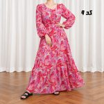 پیراهن ساحلی زنانه عروسکی هندی کد CH2346 - تصویر 7