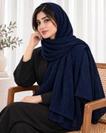 شال برشکا ساده منگوله دار کد 2309 - تصویر 5