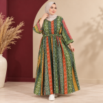 پیراهن ساحلی زنانه هندی سنتی مدل پنجابی کد Z6065 - تصویر 3