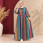 پیراهن ساحلی زنانه هندی سنتی مدل پنجابی کد Z6065 - تصویر 8