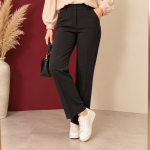شلوار زنانه کرپ راسته آناهید کد Z6053 - تصویر 3