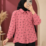 شومیز زنانه وارداتی نخ تایلندی مدل ساریکا کد Z6076 - تصویر 3