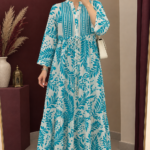 پیراهن ساحلی زنانه هندی طرح نارین کد Z6016