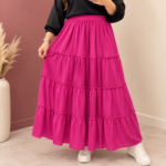 دامن نخی طبقه ای نارین کد Z6036 - تصویر 4