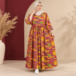 پیراهن ساحلی زنانه هندی سنتی مدل پنجابی کد Z6065 - تصویر 2