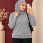 بلوز زنانه بافت یقه هفت وارداتی کد Z6081