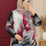 بلوز زنانه تریکو ریز بافت کشی کد Z6086 - تصویر 6