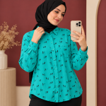 شومیز زنانه وارداتی نخ تایلندی مدل ساریکا کد Z6076