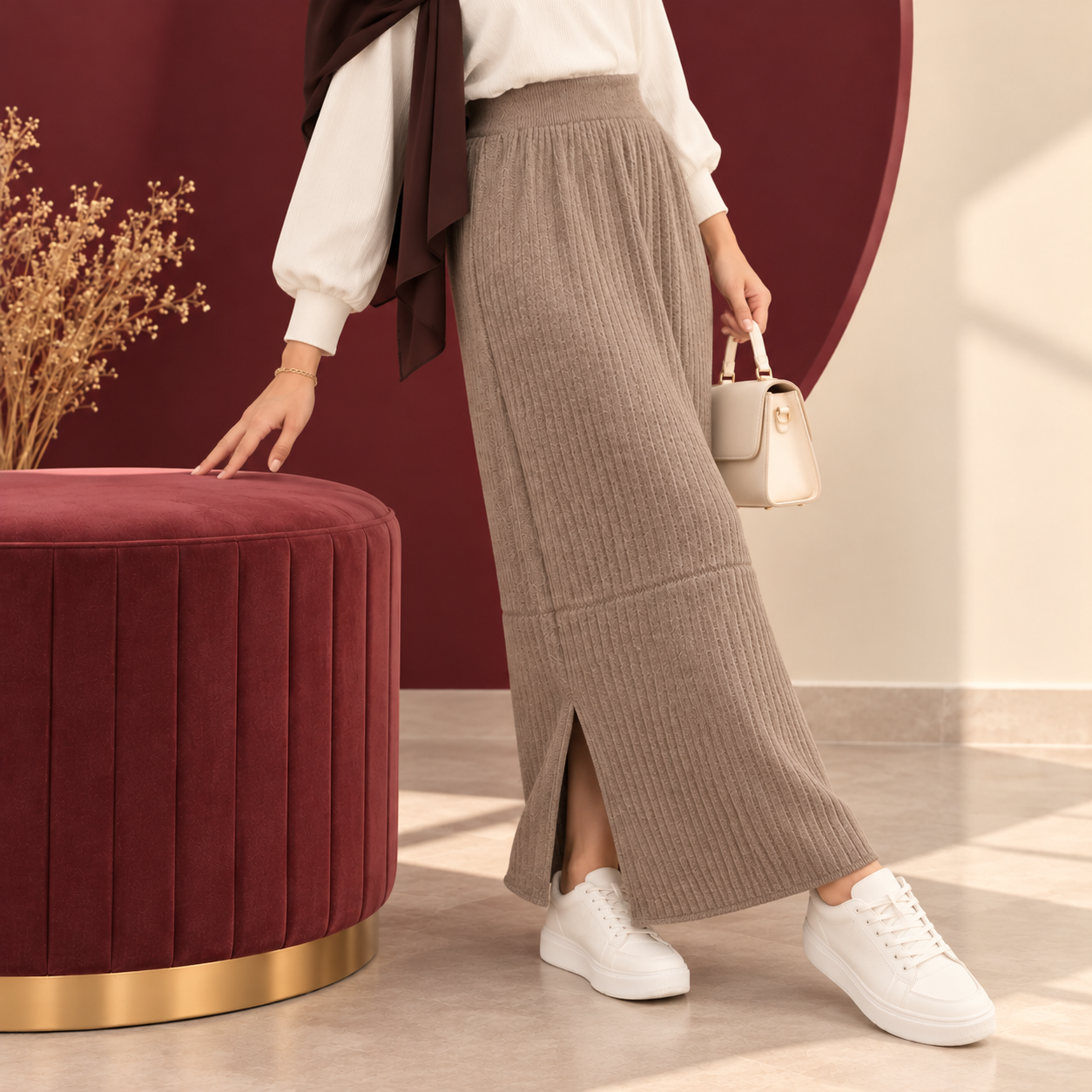 file_00000000d45c81f6a7e6156a919d87a8 دامن بافت لاریسا کد Z6060 - تصویر 1