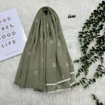 شال برشکا طرحدار راه راه کد 2324 - تصویر 2