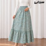 دامن زنانه نخی پارچه خارجی کد SH2341 - تصویر 4