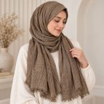 شال وارداتی کنفی دورریش کد 2332 - تصویر 4