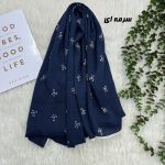 شال برشکا طرحدار راه راه کد 2324 - تصویر 3