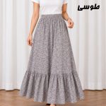 دامن زنانه نخی پارچه خارجی کد SH2341 - تصویر 7