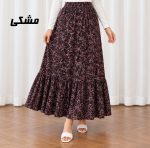 دامن زنانه نخی پارچه خارجی کد SH2341