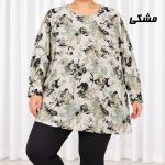 تونیک زنانه سایز بزرگ جنس کرپ کد 2354
