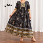 پیراهن ساحلی زنانه مدل کورتای قواره دار کد A2360