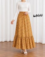دامن زنانه نخی پارچه خارجی کد SH2341 - تصویر 9