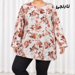 تونیک زنانه سایز بزرگ جنس کرپ کد 2354 - تصویر 6