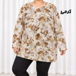 تونیک زنانه سایز بزرگ جنس کرپ کد 2354 - تصویر 7